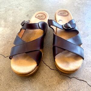 Dansko Brown Leather Sandal 39